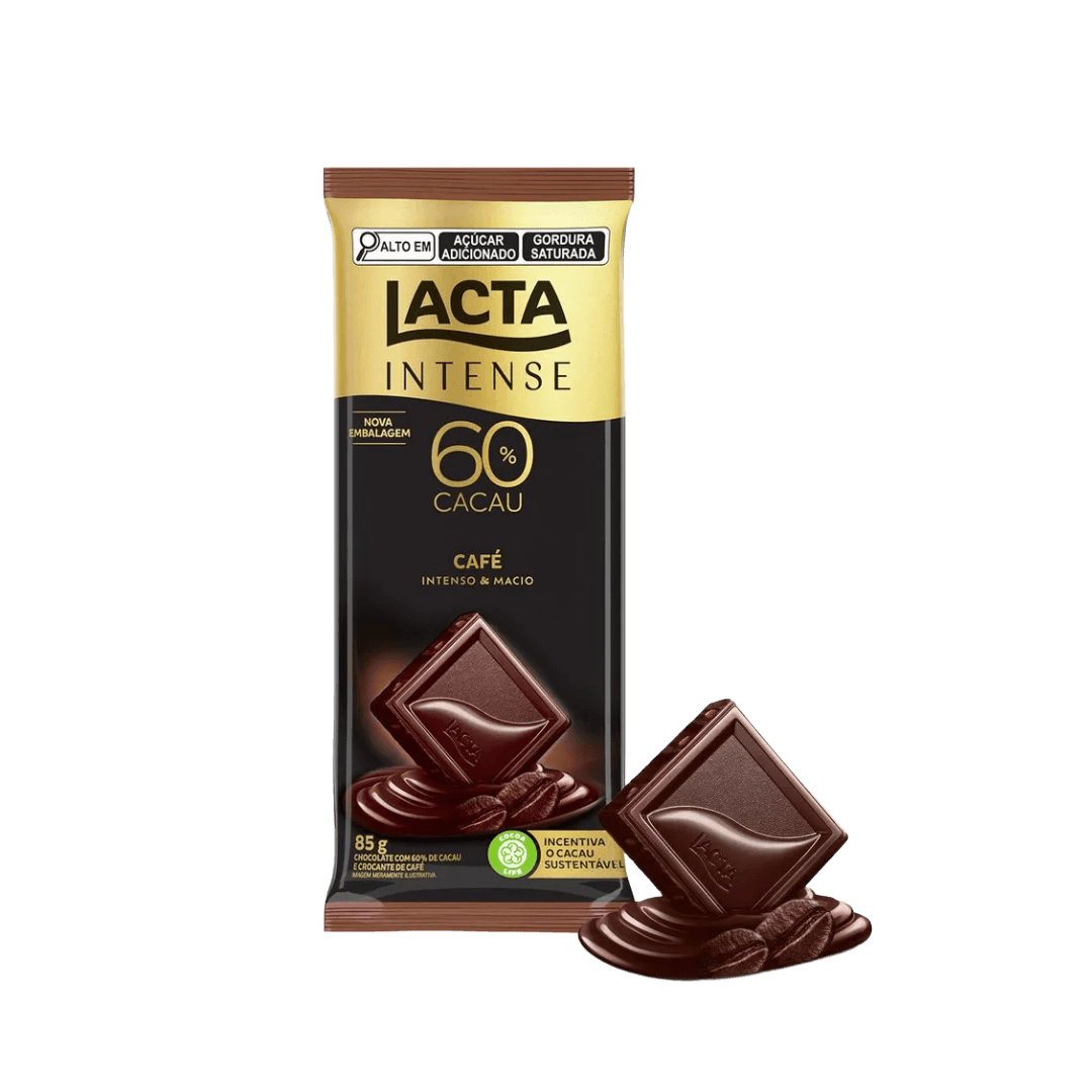 Chocolate Lacta Intense 60% Cacau com Café 85g